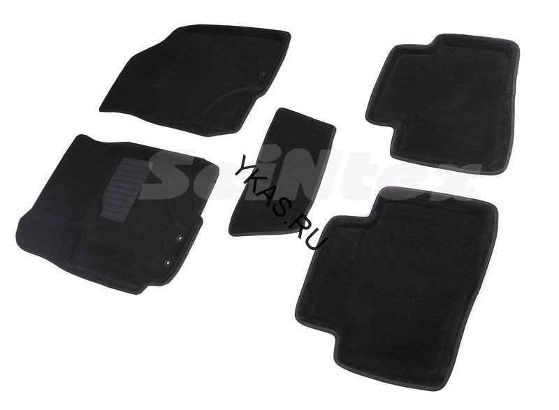 Коврики  KIA Cerato II 2009-2013г. /компл.5шт./осн.резин./ 3D