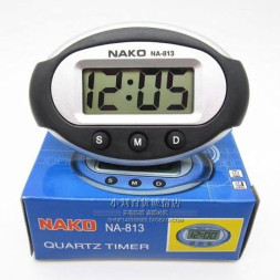 Авточасы  NAKO  NA-813A  часы+секундомер+будильник
