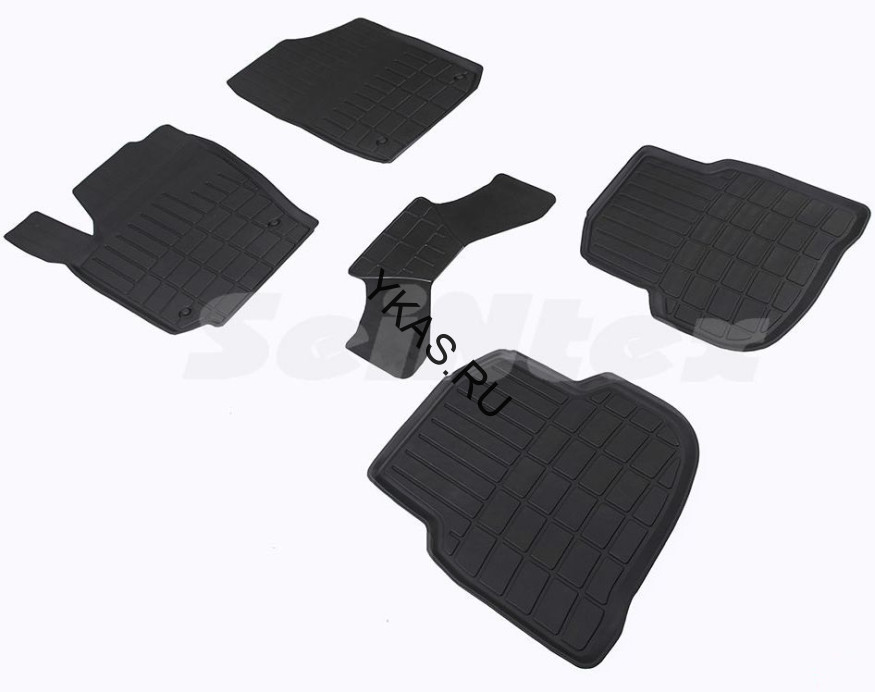 Коврики резиновые   VW Polo V 2019-2020г. БОРТ  (стандарт)