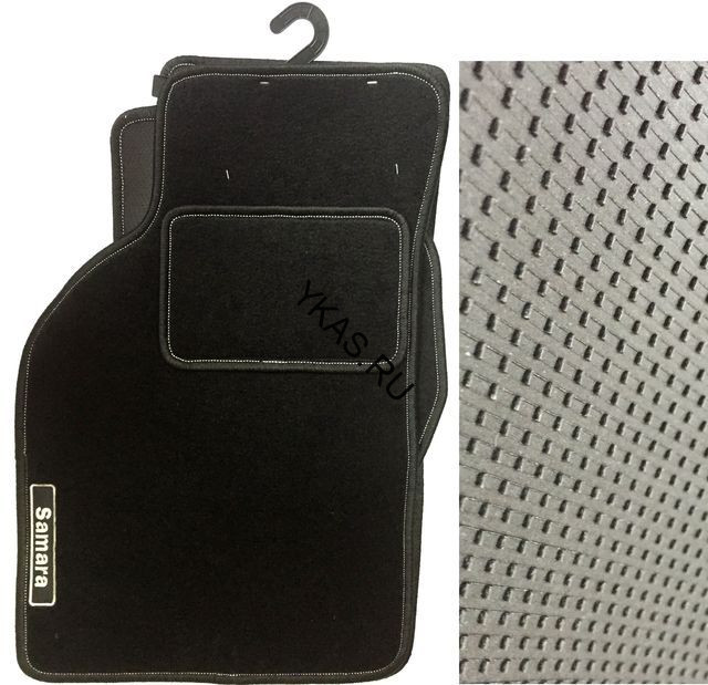 Коврики текстильн. Hyundai Santa Fe I 2000-2006г./компл.5шт./осн.резин.