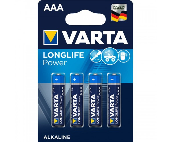 Батарейки Varta   AAA  (Мизинчиковые) LR03  High Energy Alkaline цена за 4шт.