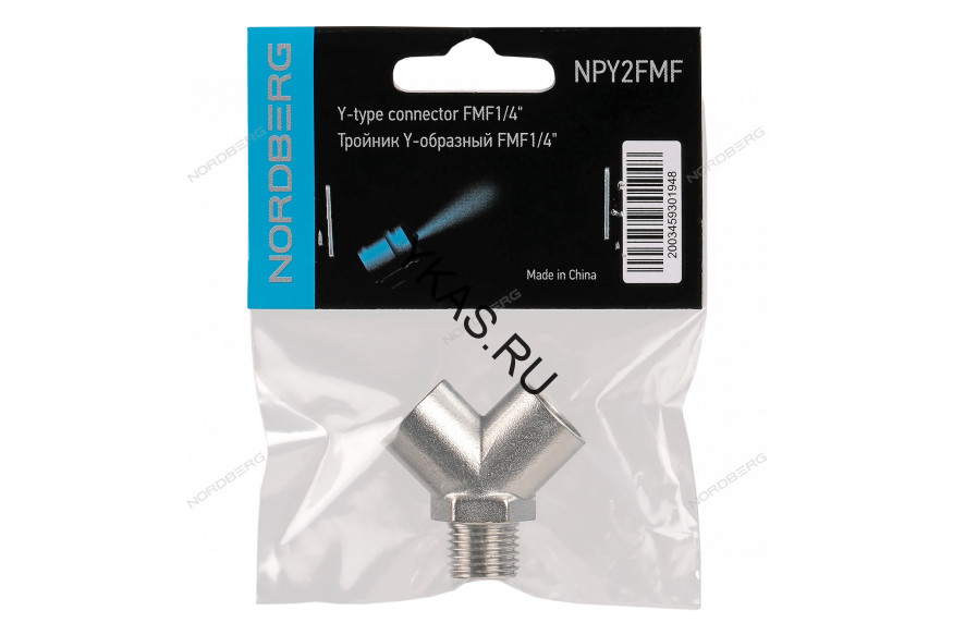 Тройник Y-образный (FMF - 1/4")