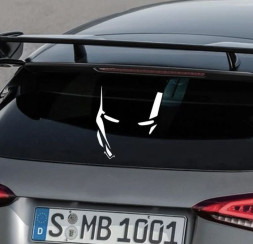 Наклейка  Железный человек  21x25см. Белый