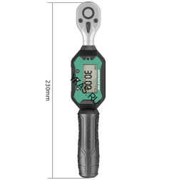 Ключ динамометрический, 1/4" 0.9-30Nm, 240мм, электронный в кейсе