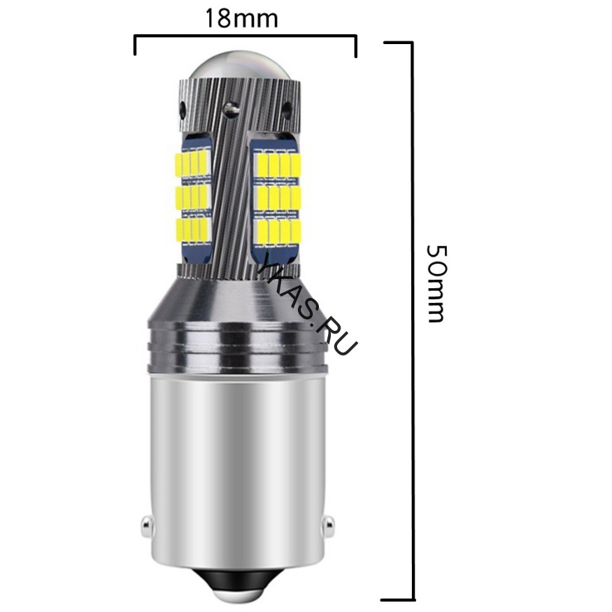 SOLAR  Свет-од  12V  T25  42 SMD 2016  21/5W   BAY15d белый