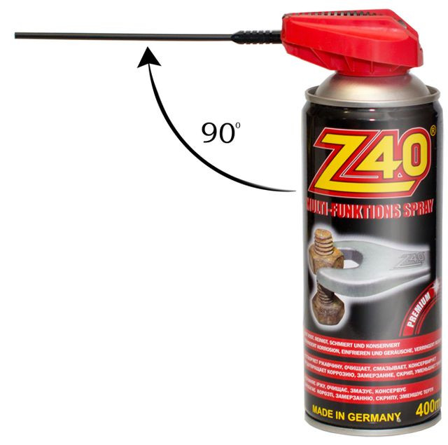 Z-40  Многофункциональная проникающая смазка 400мл. (со складыв. насадкой 90°) (ГЕРМАНИЯ)