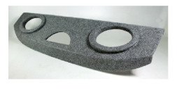 Полка акустическая CHEVROLET Lanos дсп/мдф (15-18мм) , карпет Серый