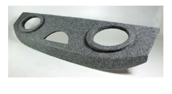 Полка акустическая  CHEVROLET Lanos  дсп/мдф  (15-18мм) , карпет Серый