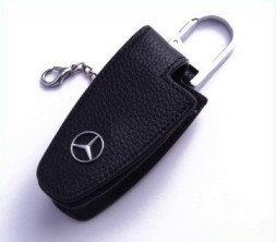 Чехол для ключа зажигания Mercedes-Benz экокожа черный
