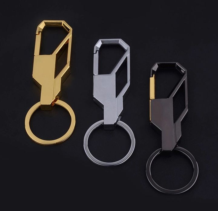 Брелок  "КАРАБИН Метал" карабин (1 кольцо)  Серый