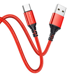 Кабель Borofone  USB - Type-C  (1м)  красный BX54