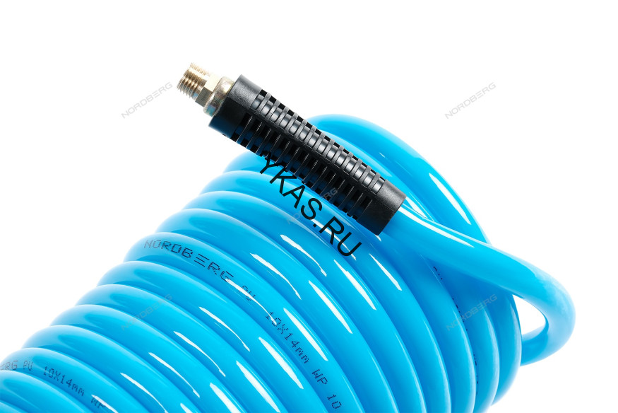 Шланг полиуретановый спиральный NORDBERG HS1011PU (10х14 мм, 11 м)