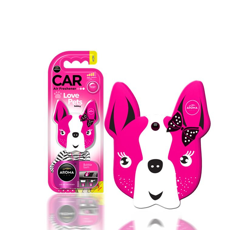 Осв.воздуха  AROMA CAR  Dog "Pink Blossom"  (на дефлектор/подвесной)