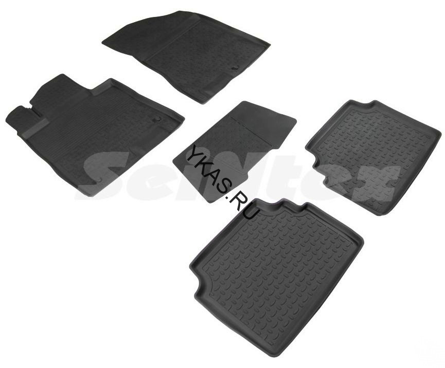 Коврики резиновые   Hyundai Sonata с 2019г- / KIA K5  БОРТ