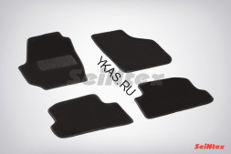 Коврики текстильн. Skoda Fabia II c 2007г- /компл.4шт./осн.резин./ LUX