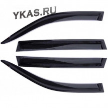 Дефлекторы стёкол  Skoda Yeti  2009г-  накладные  к-т 4 шт.