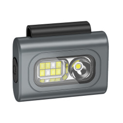 Фонарик  диодный  нагрудный (клипса) магнит/акб/  6w 38*48*17мм