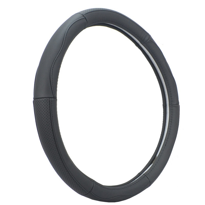 Оплетка на руль   Carlife  "Soria" М,  Чёрный/Чёрный с перфорацией