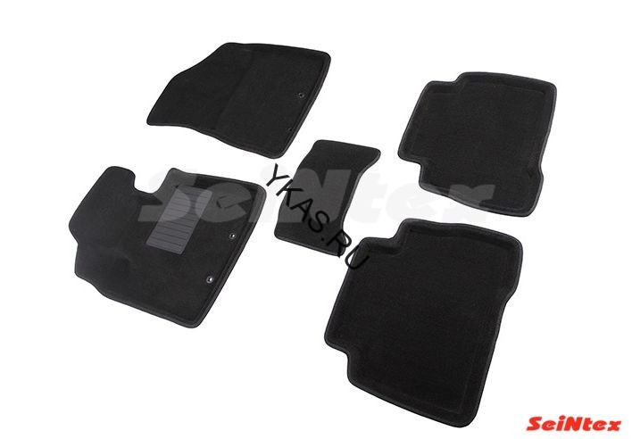 Коврики  KIA Sorento  2012г.- /компл.5шт./осн.резин./ 3D