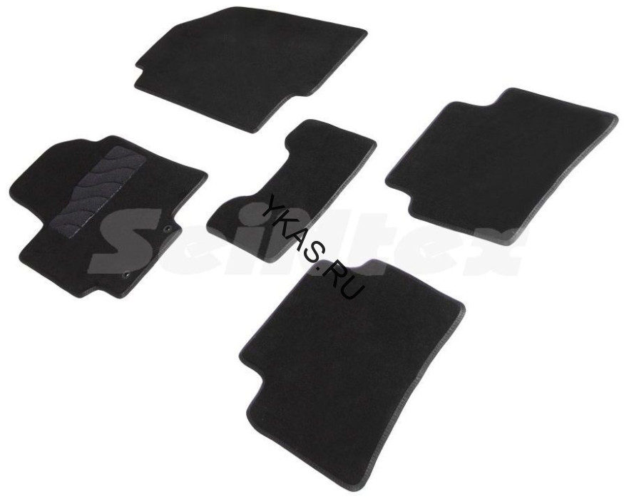Коврики текстильн. Hyundai Solaris II с 2017г- /RIO / RIO xline /компл.4шт./осн.резин./ LUX