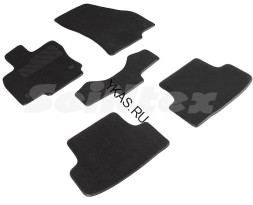 Коврики текстильн. Skoda Karoq с 2020г- /компл.5шт./осн.резин./ LUX