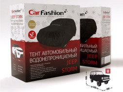Тент автом.  CF "JEEP STORM M, Чёрный., до 450 см (100% Водонепрониц.ткань с покрытием "WATERPROOF"
