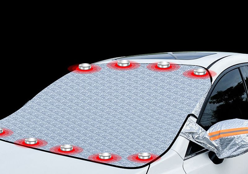 Чехол защитный для лобового стекла от солнца, снега, града (146x92см)