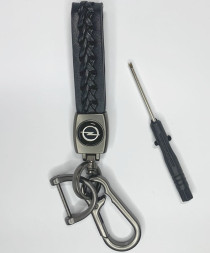 Брелок кожа LUX  OPEL  Черный