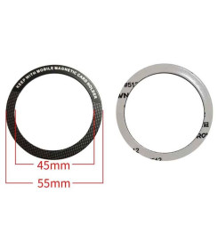 Диск для магнитного держателя Magsafe (метал) Черный 45-55мм с надписью (1шт)