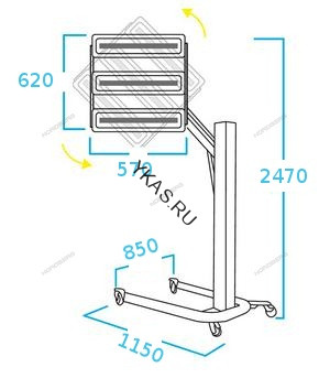 Сушка инфракрасная коротковолновая NORDBERG IF12 (2 элемента)