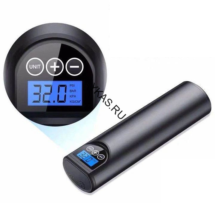 Компрессор  Carlife портативный с АКБ 2000Mah + power bank + автостопом