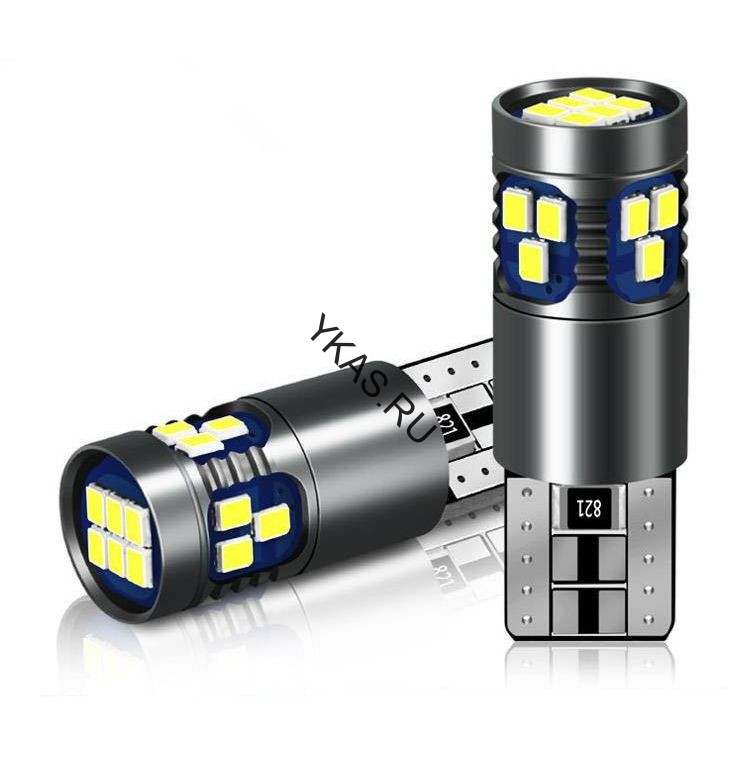 SOLAR  Свет-од  12V  T10 18 SMD 2016 W5W  W2.1x9.5d (с обманкой)