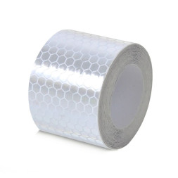 Отражатель лента на липкой основе 300см x 5см  самоклей. Белый