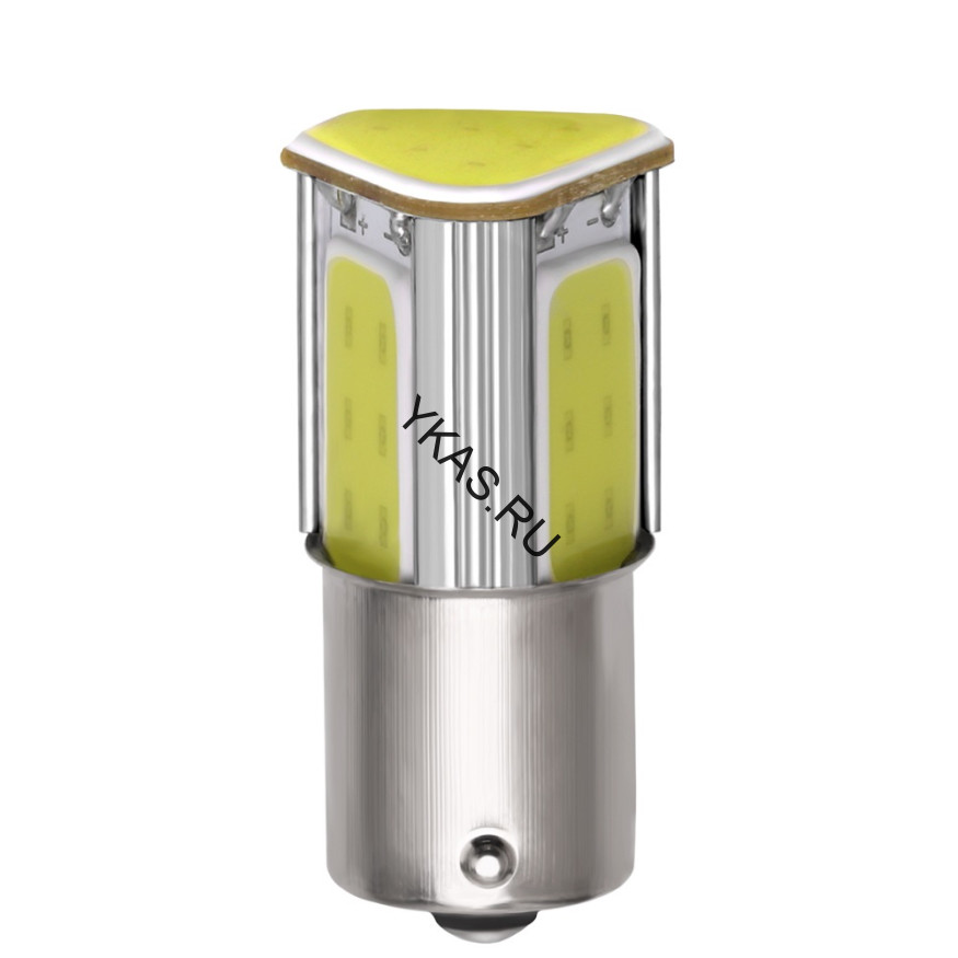 SOLAR  Свет-од  12V  T25  5 COB  21/5W   BAY15d желтый