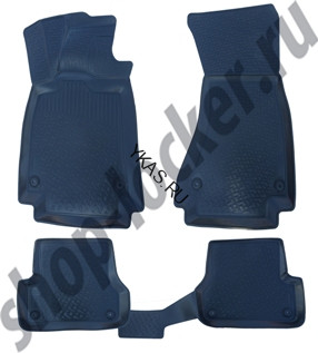 Коврики резиновые   Audi A6  с 2014-г. тэп.