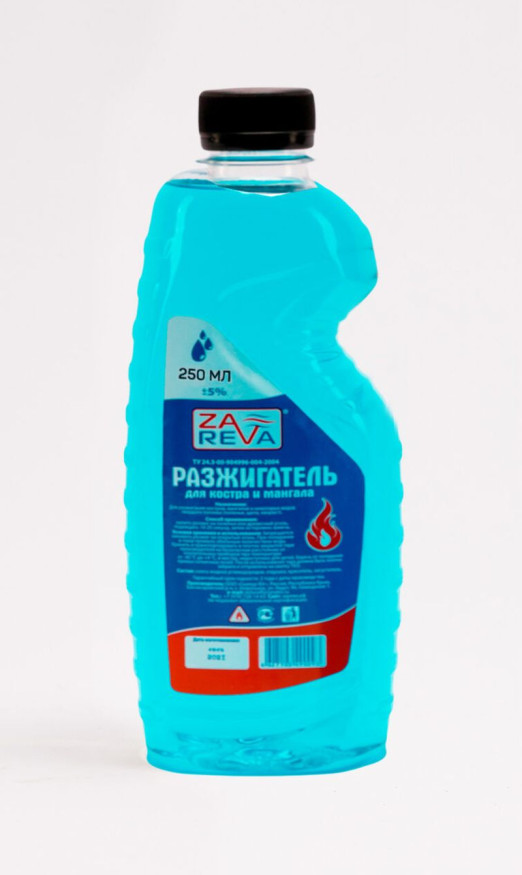 Средство для розжига костра и камина "ZaReva" 0,25л.
