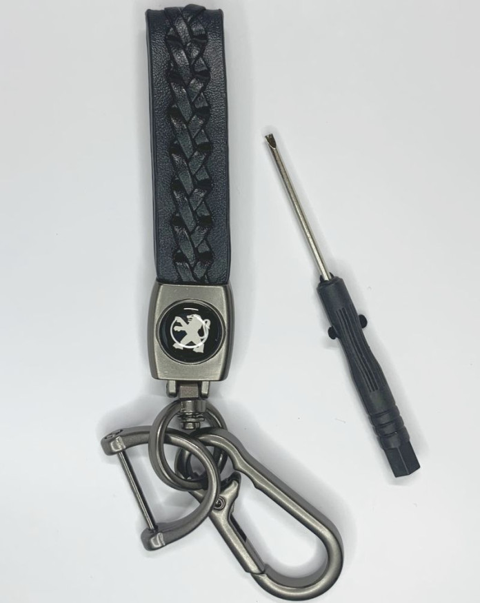 Брелок кожа LUX  PEUGEOT  Черный