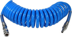 Шланг PU спиральный  10м*12мм*8мм с быстросъёмом 1/4"  "М5"