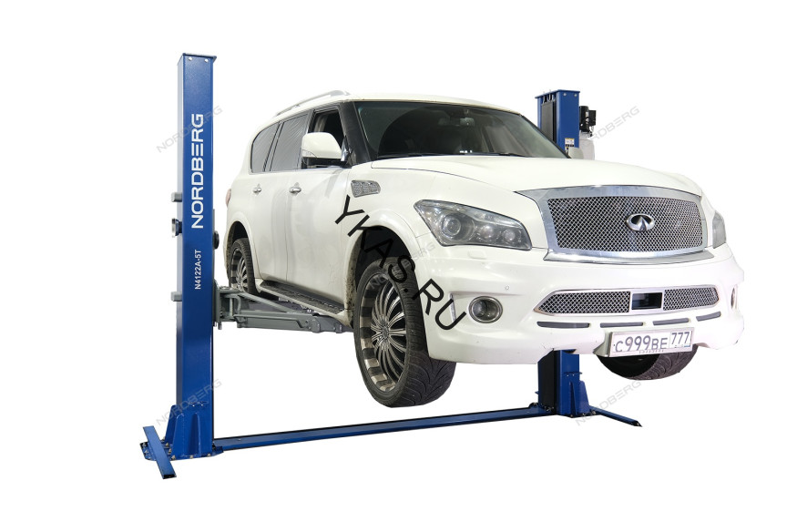 Двухстоечный подъемник Nordberg N4122AE-5T с нижней синхронизацией и электростопорами