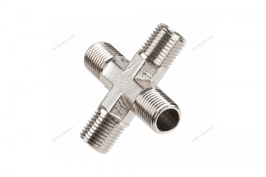 Резьбовой переходник крест (MMMМ - 1/4")