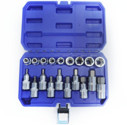 DC Набор торцевых головок 1/2 TORX (Т20-70, Е10-24), в синем кейсе 19шт.