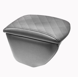 Подлокотник мод. Hyundai Solaris I с 2011-2017г. серый/серый/серый РОМБ (В ПОДСТАКАННИК)