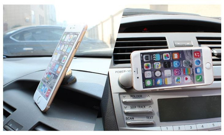 Держатель телефона Carlife  на торпеду (скотч двухсторонний)  Черный