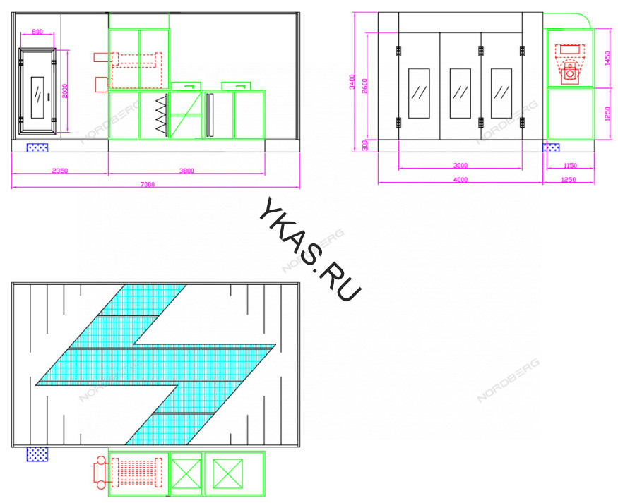 Окрасочно сушильная камера NORDBERG STANDART