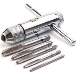 Метчик (нарезка резьбы) Т-образный с храповым механизмом с резьбой 5шт.