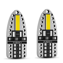 SOLAR Свет-од 12V T10 2 COB 7020 W5W W2.1x9.5d (с обманкой)