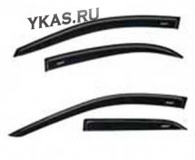 Дефлекторы стёкол  KIA Ceed 2007-2012 /Hyundai i30 2007-2012 (универсал)  накладные  к-т 4 шт.