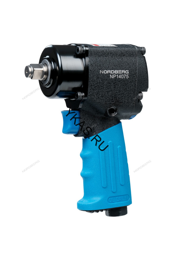 Пневмогайковерт ударный укороченный NORDBERG NP14075 (1/2", 680 Нм)
