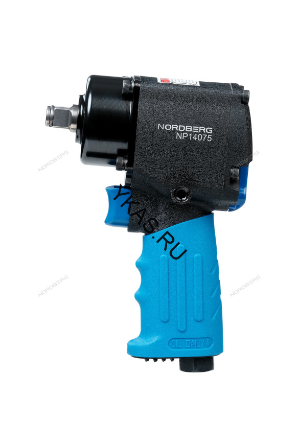 Пневмогайковерт ударный укороченный NORDBERG NP14075 (1/2", 680 Нм)