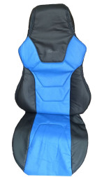 Авточехол "PILOT PRIORA 2013г-" RECARO Экокожа Черный-Синий